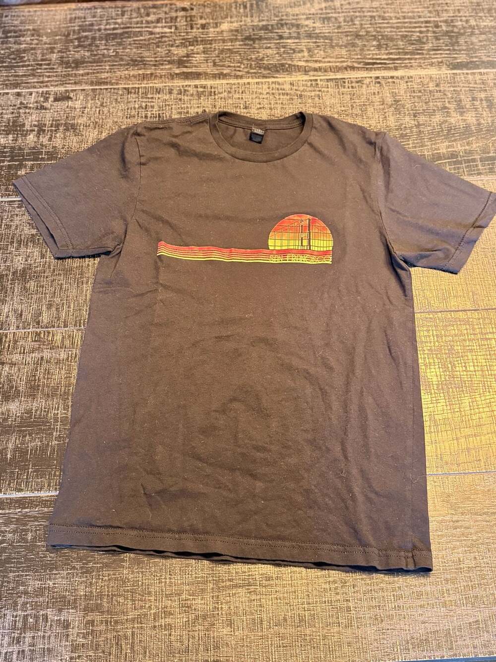 Child San Francisco Golden Gate Bridge Graphic T-Shirt Black